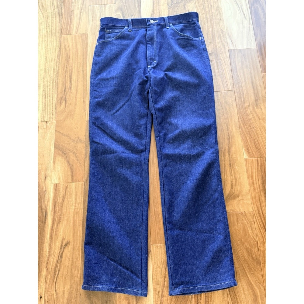 Wrangler Men's 36x34 Blue Denim Cowboy Cut Jeans